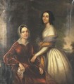 Portrait Of Two Ladies - English School