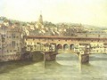 View Of The Ponte Vecchio - Antonietta Brandeis