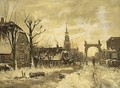 View Of Nieuwkoop In Winter - Gerhardus Johannes Roermeester