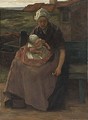 A Fishersman A´s Wife With Her Child - Marinus Van Der Maarel
