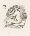 Study Of A Seated Nude - Pierre Auguste Renoir