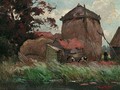 A Landscape With A Hayshed - Willem de Zwart