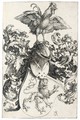 The Coat Of Arms With A Cock - Albrecht Durer