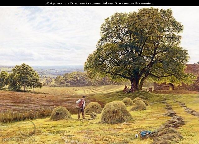 Figures Haymaking - George Vicat Cole