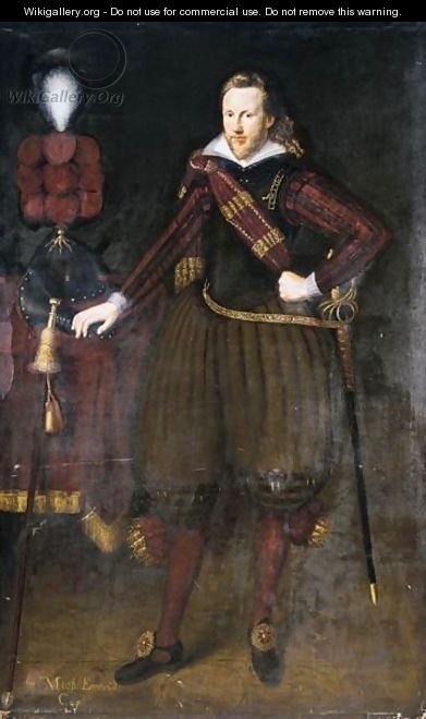 Portrait Of Captain Sir Michael Everid - (after) George Geldorp