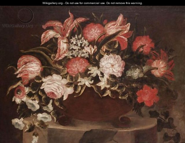 Still Life Of Flowers - (after) Jean-Baptiste Monnoyer
