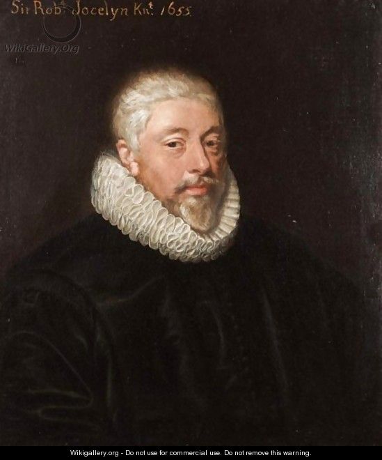Portrait Of A Gentleman, Probably Sir Robert Jocelyn (1600-1664) Of Hyde Hall, Sawbridgeworth, Hertfordshire - (after) Johnson, Cornelius I