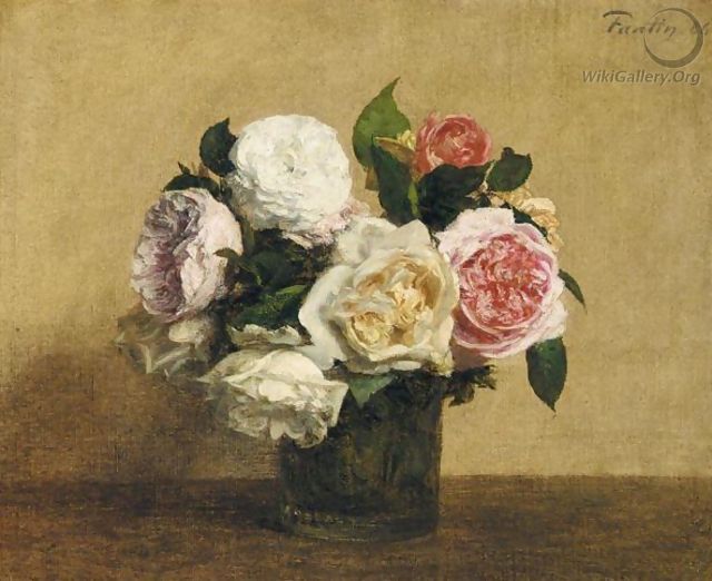 Roses 9 - Ignace Henri Jean Fantin-Latour