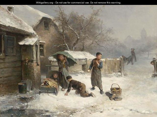 The Snowball Fight - Jan Mari Henri Ten Kate