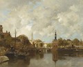 A View Of Alkmaar With The Accijnstoren - Johannes Christiaan Karel Klinkenberg