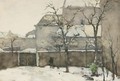 Garden In The Snow - Jan Hendrik Weissenbruch