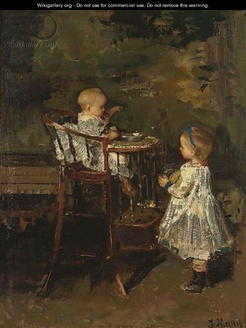 The Two Little Sisters - Jacob Henricus Maris