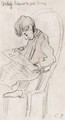Dodoff Lisant Les Faits Divers - Camille Pissarro