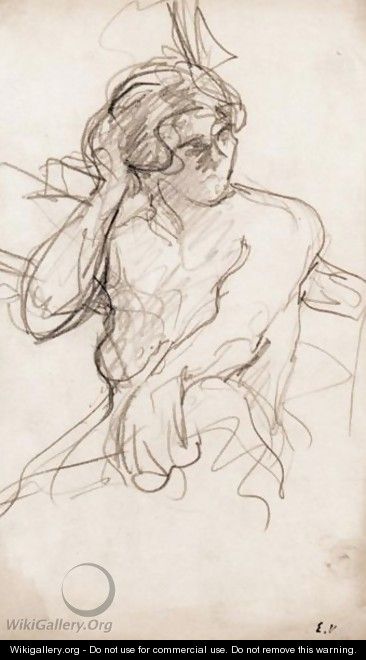 Nu De Profil - Edouard (Jean-Edouard) Vuillard