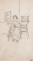 Lucy Hessel Tricotant - Edouard (Jean-Edouard) Vuillard