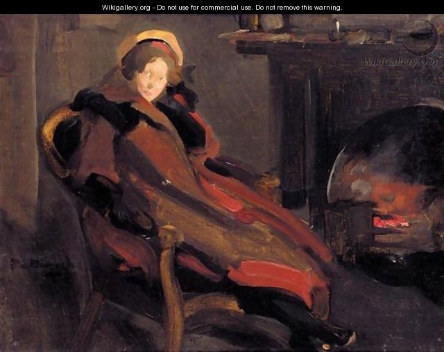 A Lady By The Fireside - Robert Brough