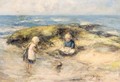 Young Children Crabbing - Robert Gemmell Hutchison