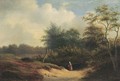 A Girl On A Country Lane - Maurits Ernest Hugo Rudolph Van Den Kerckhoff