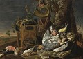 A Hunting Still Life With A Partridge And Other Birds - (after) Jan Fyt