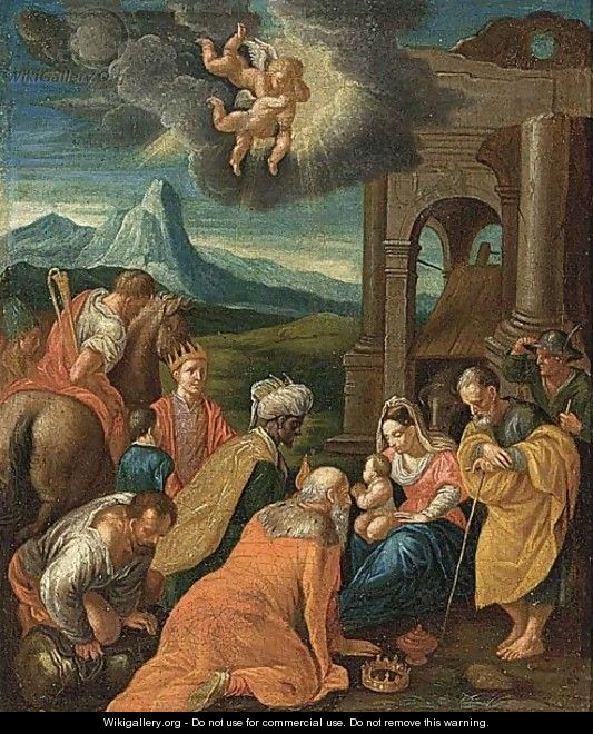 The Adoration Of The Magi - (after) Jacopo Bassano (Jacopo Da Ponte