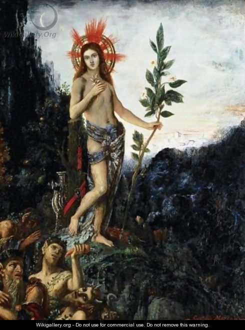 Apollon Recevant Les Offrandes Des Bergers (Ou Apollon Et Les Satyres) - Gustave Moreau
