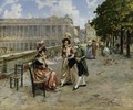 Elegant Ladies At The Tuileries Gardens, Paris - Henri Victor Lesur