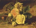 A Still Life With Roses - Geraldine Jacoba Van De Sande Bakhuyzen