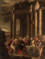 Architectural Capriccio With The Raising Of Lazarus - (after) Niccolo Codazzi