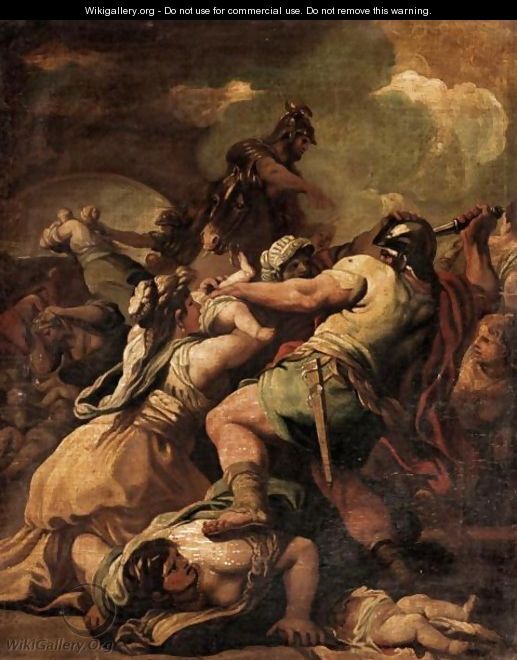 The Massacre Of The Innocents - (after) Luca Giordano