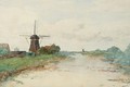 A View Of Windmill 'De Winkel' Near Abcoude - Paul Joseph Constantine Gabriel