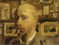 A Self Portrait In The Artist A's Studio - Isaac Israels