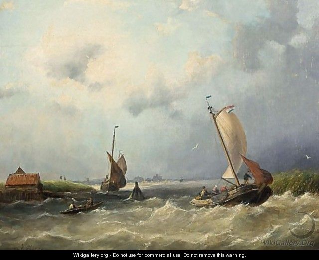 Shipping Off The Dutch Coast - Nicolaas Riegen