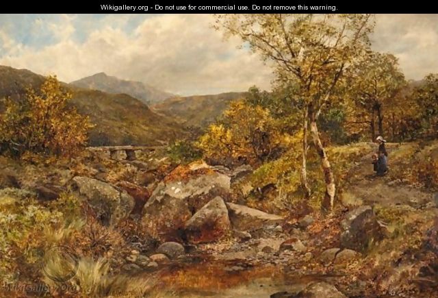 Path And Spring, Near Capel Curig - James Callowhill