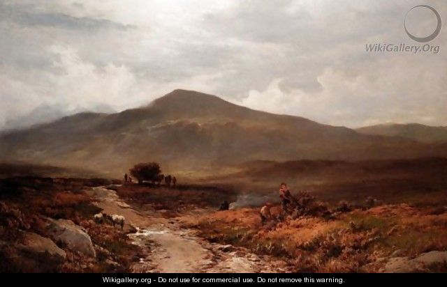 On The Moorlands Above Trefriw, North Wales - Alfred Walter Williams