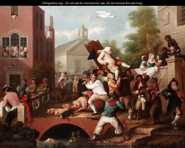 The Election Chairing The Member - (after) William Hogarth