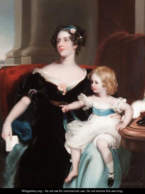 Portrait Of Harriet, Countess Gower (1806-68) And Her Daughter, Elizabeth Georgiana, Later Duchess Of Argyll (1824-78) - (after) Lawrence, Sir Thomas
