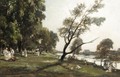 Summer Afternoon On The River - Alexandre Rene Veron