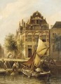 Old Houses, Rotterdam - Pieter Christiaan Cornelis Dommersen