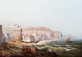 View Of An Italian Fortress, Possibly In Salerno - August Friedrich Wilhelm Nothnagel