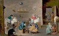 Monkey Barber Shop - (after) David The Younger Teniers