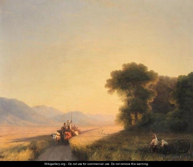 Daybreak Over The Cornfields - Ivan Konstantinovich Aivazovsky