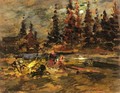 Riverside Campfire 2 - Konstantin Alexeievitch Korovin