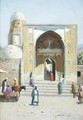 Street Scene In Samarkand - Richard Karlovich Zommer