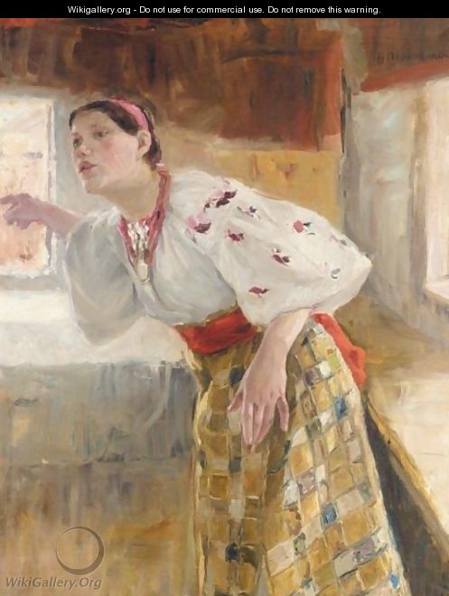 Ukrainian Peasant Woman - Nikolai Pimonenko