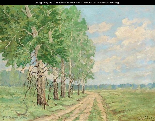 Summer Landscape With Birch Trees - Nikolay Nikanorovich Dubovskoy