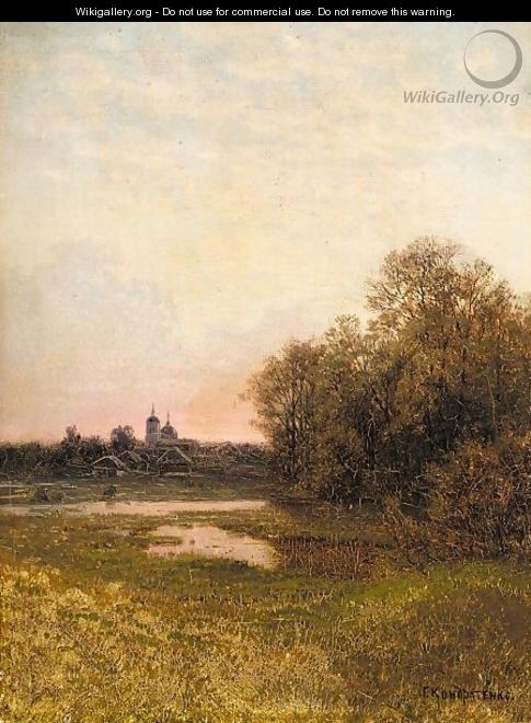 Landscape At Dusk - Gavril Kondratenko