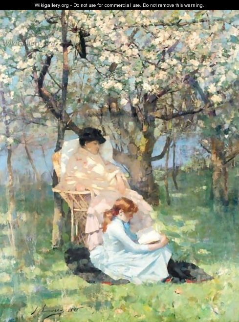 In The Apple Orchard - Sir John Lavery