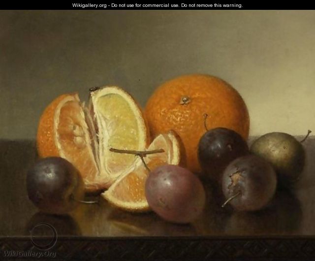 Still Life Oranges And Plums - Robert Spear Dunning