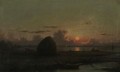 Haystack At Sunset - Martin Johnson Heade