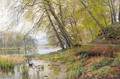 Traer Ved Soen (By The Lakeside) - Peder Monsted